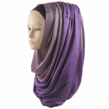 Marca de luxo whosale nova tendência mulheres dubai estilos gradiente rampa lantejoula lenço muçulmano hijab